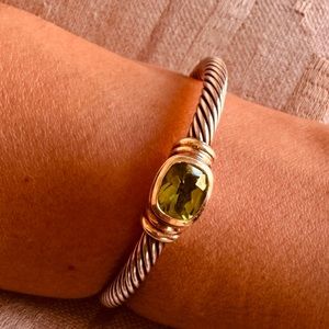 Authentic David Yurman 14k gold and sterling silver bracelet